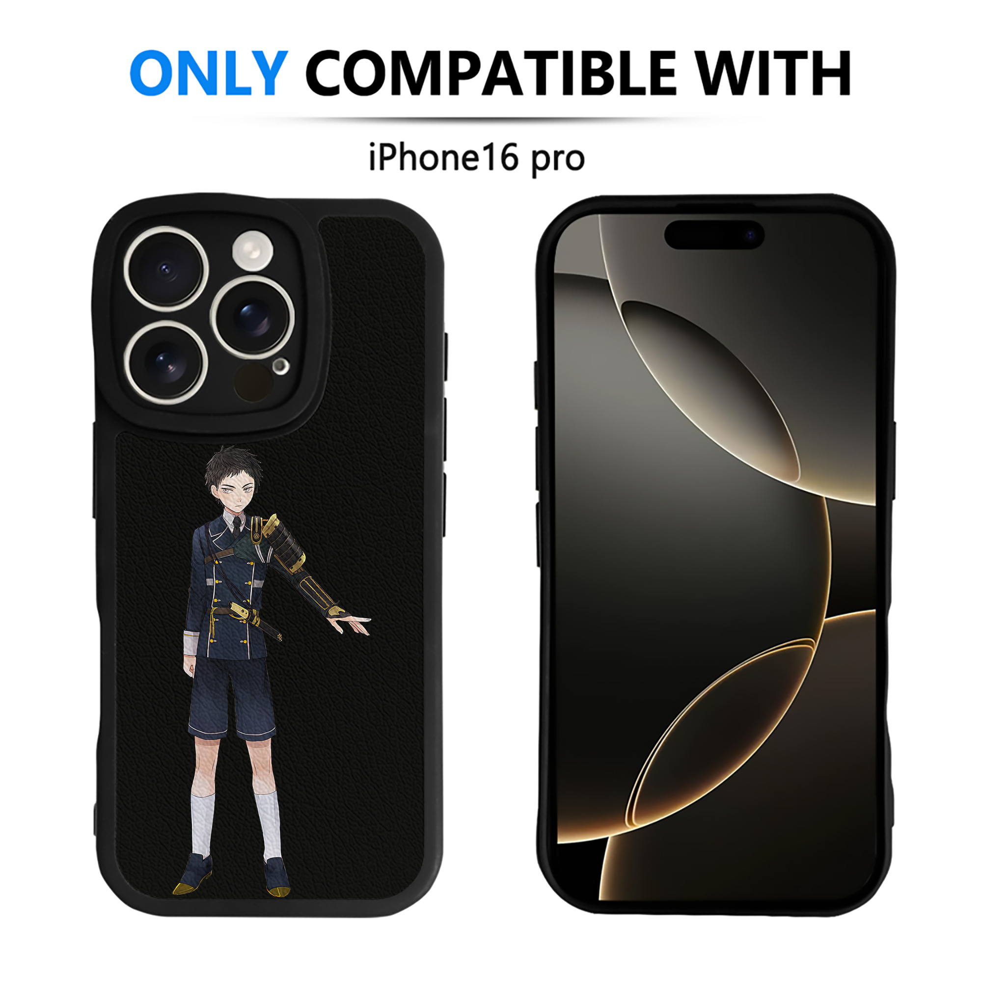 （画像用） 刀剣乱舞 Touken Ranbu 【iPhone 16シリーズ対応】シリコンスマホケース（レザー調） 材質：シリコン